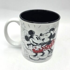 Jerry Leigh Mickey Minnie Sketch Coffee Mug Cup 12 oz Ceramic Walt Disney EUC